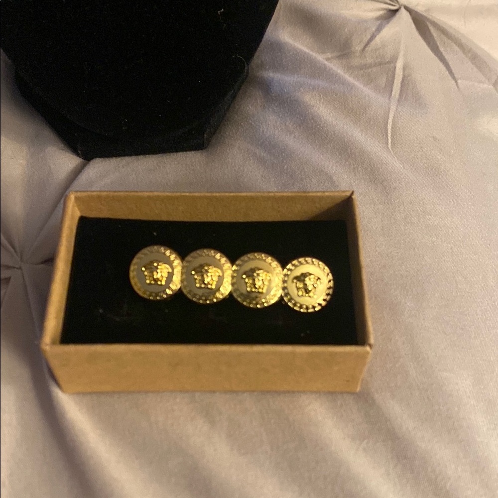 Gold Medusa pin